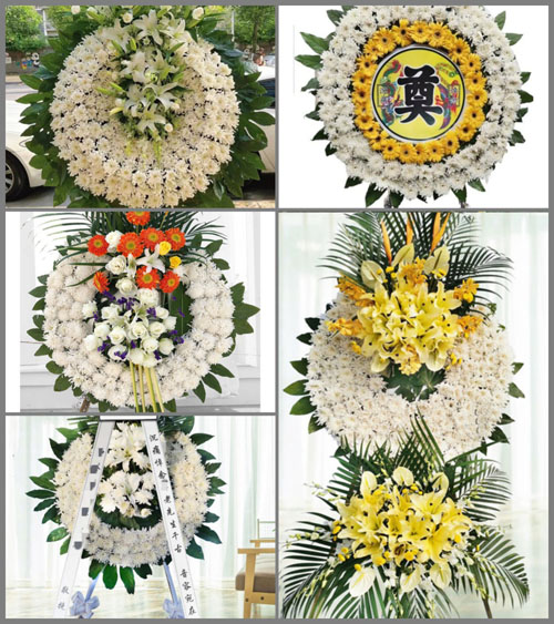 安徽蚌埠市五河县沱湖乡西坝口村花圈速递